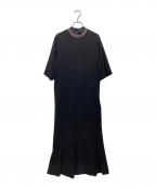 TOGAトーガ）の古着「Code pique jersey dress」｜ブラック