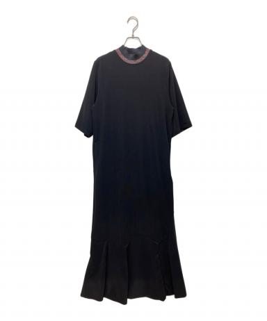 中古・古着通販】TOGA (トーガ) Code pique jersey dress ブラック