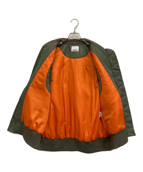 OMMO（オーエムエムオー）OMMO (オーエムエムオー) NO SLEEVE MIDDLE MA-1 オリーブ サイズ:Fの古着・服飾アイテム