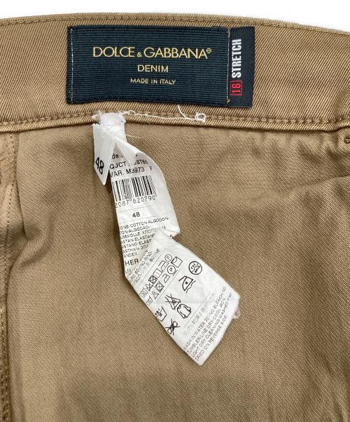 DOLCE & GABBANA（ドルチェ＆ガッバーナ）DOLCE & GABBANA (ドルチェ＆ガッバーナ) ストレートパンツ ブラウン サイズ:48の古着・服飾アイテム