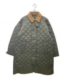 Barbour（バブアー）の古着「キルティング ミドル レングス コート」｜グリーン