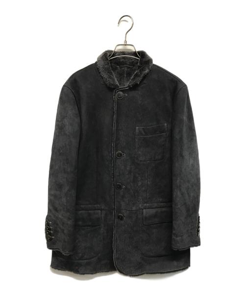 GIORGIO ARMANI（ジョルジョアルマーニ）GIORGIO ARMANI (ジョルジョアルマーニ) ムートンジャケット グレー サイズ:52の古着・服飾アイテム