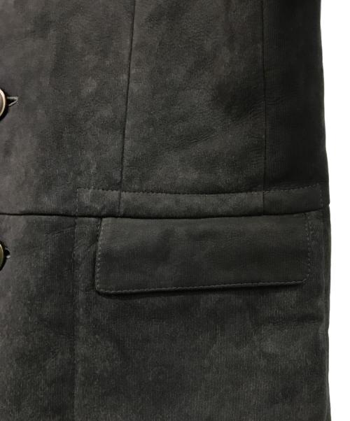 GIORGIO ARMANI（ジョルジョアルマーニ）GIORGIO ARMANI (ジョルジョアルマーニ) ムートンジャケット グレー サイズ:52の古着・服飾アイテム