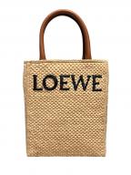 LOEWEロエベ）の古着「ラフィア スタンダード A5 トートバッグ」｜ナチュラル/タン