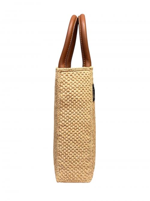 LOEWE（ロエベ）LOEWE (ロエベ) ラフィア スタンダード A5 トートバッグ ナチュラル/タンの古着・服飾アイテム