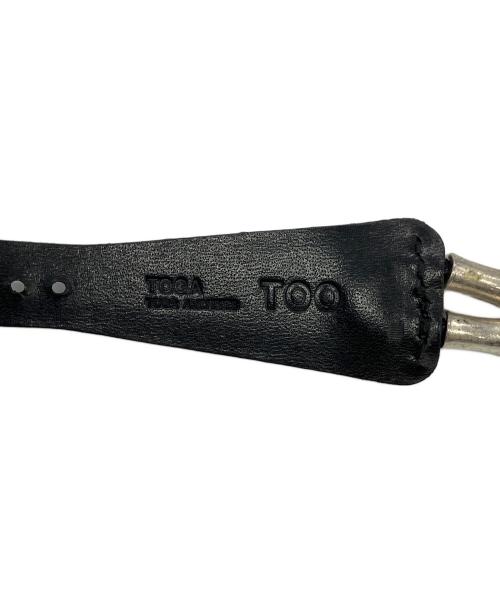 TOGA TOO（トーガ・トゥ）TOGA TOO (トーガ・トゥ) DOUBLE BUCKLE WATCH BELT ブラック×シルバーの古着・服飾アイテム
