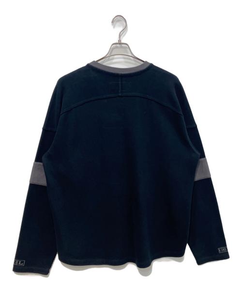ERL（イーアールエル）ERL (イーアールエル) CALIFORNIA HOCKEY JERSEY ブラック サイズ:Sの古着・服飾アイテム