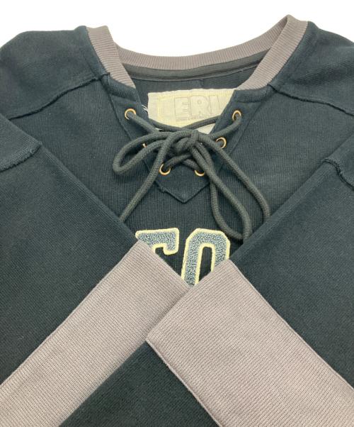 ERL（イーアールエル）ERL (イーアールエル) CALIFORNIA HOCKEY JERSEY ブラック サイズ:Sの古着・服飾アイテム
