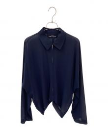 tricot COMME des GARCONS（トリココムデギャルソン）の古着「シアージップアップブルゾン」｜ネイビー