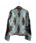 MASU (エムエーエスユー) ARGYLE LEATHER SPORTS JACKET ブラック×ブルー サイズ:46：78000円