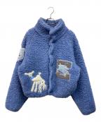 ERLイーアールエル）の古着「25AW 刺繍フリースジャケット」｜ブルー
