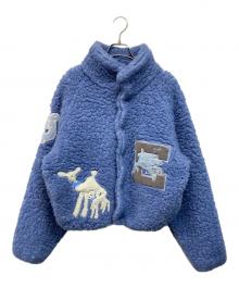 ERL（イーアールエル）の古着「25AW 刺繍フリースジャケット」｜ブルー