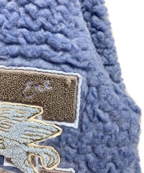 ERL（イーアールエル）ERL (イーアールエル) 25AW 刺繍フリースジャケット ブルー サイズ:Sの古着・服飾アイテム