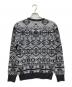 PHENOMENON (フェノメノン) CHIMAYO CREW KNIT グレー×ホワイト サイズ:38：5000円