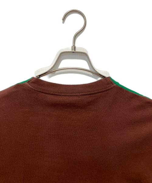 UNDERCOVERISM（アンダーカバーイズム）UNDERCOVERISM (アンダーカバーイズム) 前後切替TEE NEO BOY グリーン×ブラウン サイズ:3の古着・服飾アイテム