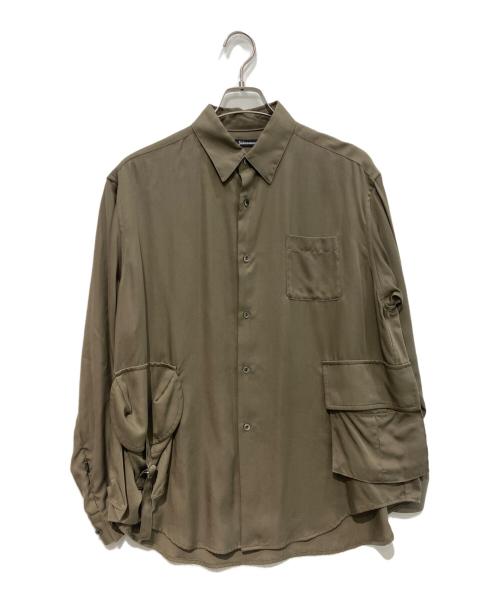 UNDERCOVERISM（アンダーカバーイズム）UNDERCOVERISM (アンダーカバーイズム) 変形ポケットシャツ　	22AW ベージュ サイズ:1の古着・服飾アイテム