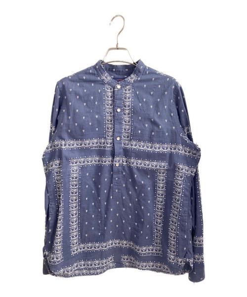 UNDERCOVER（アンダーカバー）UNDERCOVER (アンダーカバー) CAN (キャン・グループ) Cローン プルオーバーシャツ ブルー×ホワイト サイズ:2の古着・服飾アイテム