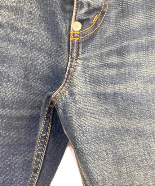 UNDERCOVER（アンダーカバー）UNDERCOVER (アンダーカバー) ハンドビーズ ニーリップ加工 デニムパンツ インディゴ サイズ:2の古着・服飾アイテム