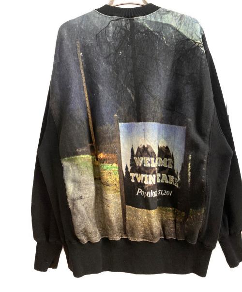 UNDERCOVER（アンダーカバー）UNDERCOVER (アンダーカバー) スウェット/WELCOME TWIN PEAKS 5 ブラック×スカイブルー サイズ:2の古着・服飾アイテム
