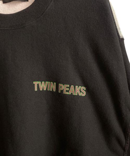UNDERCOVER（アンダーカバー）UNDERCOVER (アンダーカバー) スウェット/WELCOME TWIN PEAKS 5 ブラック×スカイブルー サイズ:2の古着・服飾アイテム