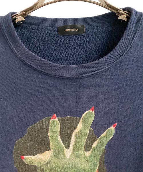 UNDERCOVER（アンダーカバー）UNDERCOVER (アンダーカバー) D-HANDスウェット ネイビー サイズ:2の古着・服飾アイテム