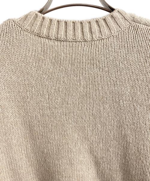 UNDERCOVER（アンダーカバー）UNDERCOVER (アンダーカバー) ッチ ワーク 刺繍 コラージュニット ベージュ×グリーン サイズ:3の古着・服飾アイテム