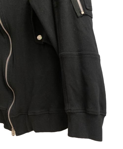 UNDERCOVER（アンダーカバー）UNDERCOVER (アンダーカバー) 歪み加工MA-1スウェット ブラック サイズ:2の古着・服飾アイテム