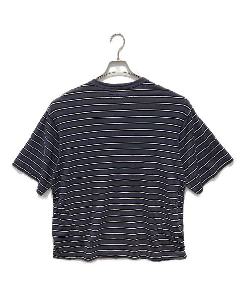 The shepherd UNDERCOVER（ザシェパード アンダーカバー）The shepherd UNDERCOVER (ザシェパード アンダーカバー) ヘビーコットンボーダーTee グレー×ホワイト サイズ:２の古着・服飾アイテム