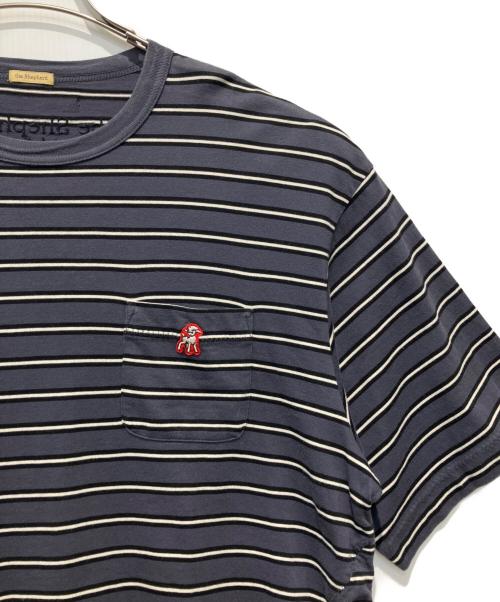 The shepherd UNDERCOVER（ザシェパード アンダーカバー）The shepherd UNDERCOVER (ザシェパード アンダーカバー) ヘビーコットンボーダーTee グレー×ホワイト サイズ:２の古着・服飾アイテム