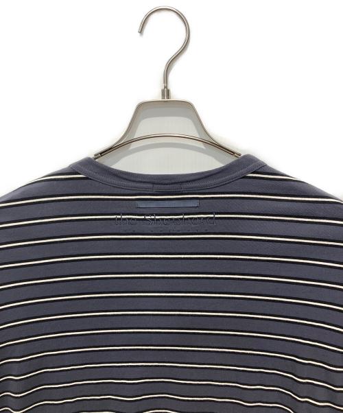 The shepherd UNDERCOVER（ザシェパード アンダーカバー）The shepherd UNDERCOVER (ザシェパード アンダーカバー) ヘビーコットンボーダーTee グレー×ホワイト サイズ:２の古着・服飾アイテム