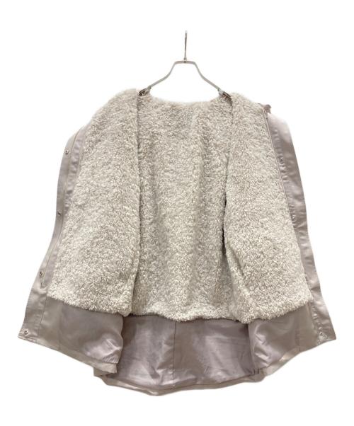 grove（グローブ）grove (グローブ) ボアライナー付きモッズコート グレー サイズ:Mの古着・服飾アイテム