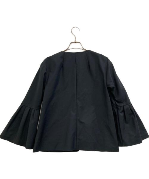 Mila Owen（ミラオーウェン）Mila Owen (ミラオーウェン) フレアタックスリーブジャケット×パンツSET ブラックの古着・服飾アイテム