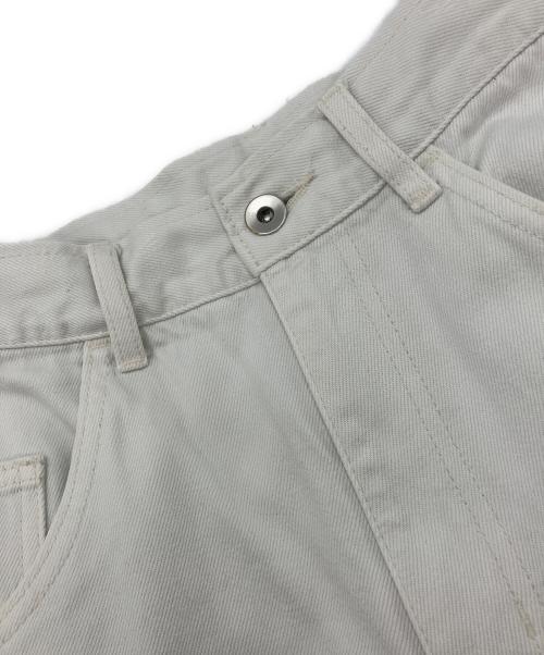 Adam et Rope（アダム エ ロペ）Adam et Rope (アダム エ ロペ) ルーズフィットアジャストデニム　GAS03022 ホワイト サイズ:36の古着・服飾アイテム