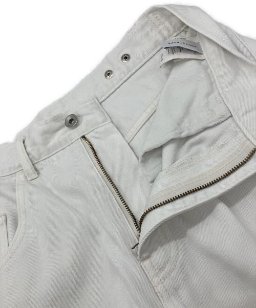 Adam et Rope（アダム エ ロペ）Adam et Rope (アダム エ ロペ) ルーズフィットアジャストデニム　GAS03022 ホワイト サイズ:36の古着・服飾アイテム