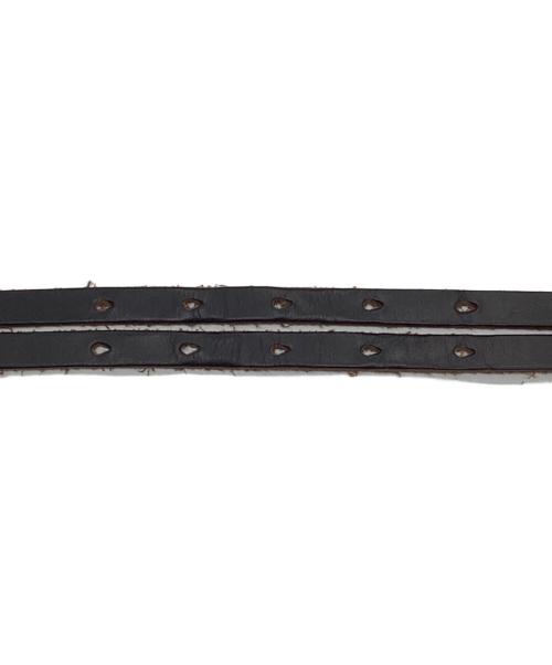 OUR LEGACY（アワーレガシー）OUR LEGACY (アワーレガシー) TWIN TONGUE BELT ブラックの古着・服飾アイテム