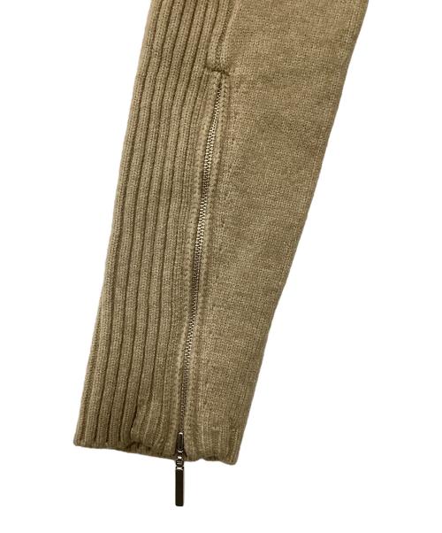 Rosarymoon（ロザリームーン）ROSARYMOON (ロザリームーン) Front Zip Knit Dress ベージュ サイズ:Fの古着・服飾アイテム