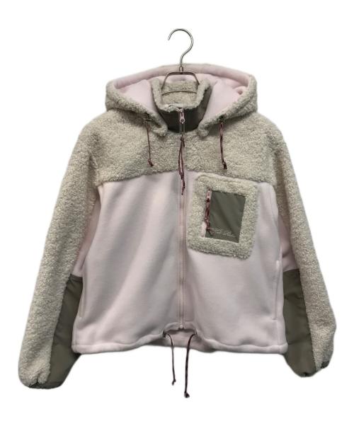 Her Praha（ハープラハ）Her Praha (ハープラハ) Glenn boa jacket ボアジャケット フリースジャケット ピンク サイズ:FREEの古着・服飾アイテム