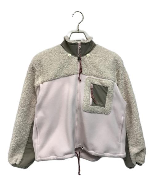 Her Praha（ハープラハ）Her Praha (ハープラハ) Glenn boa jacket ボアジャケット フリースジャケット ピンク サイズ:FREEの古着・服飾アイテム