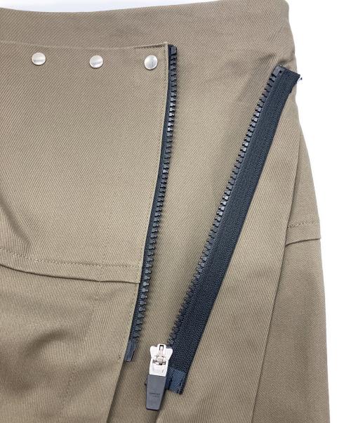 KISHIDAMIKI（キシダミキ）KISHIDAMIKI (キシダミキ) studs wrap skirt オリーブ サイズ:Freeの古着・服飾アイテム