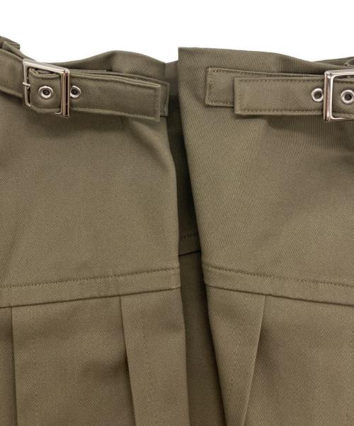 KISHIDAMIKI（キシダミキ）KISHIDAMIKI (キシダミキ) studs wrap skirt オリーブ サイズ:Freeの古着・服飾アイテム