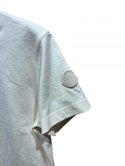 MONCLER（モンクレール）MONCLER (モンクレール) クロシェ編みコットンTシャツ アイボリー サイズ:xsの古着・服飾アイテム