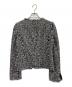 LANVIN COLLECTION (ランバンコレクション) ノーカラーツイードジャケット ブラック サイズ:38：8000円