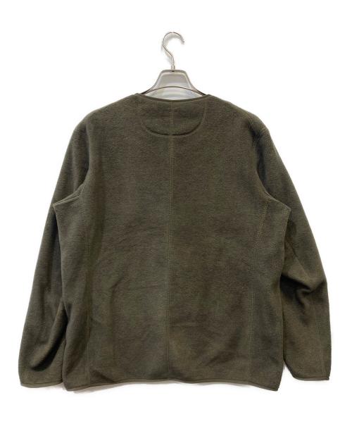 DANTON（ダントン）DANTON (ダントン) フリースカラーレスジャケット オリーブ サイズ:４４の古着・服飾アイテム
