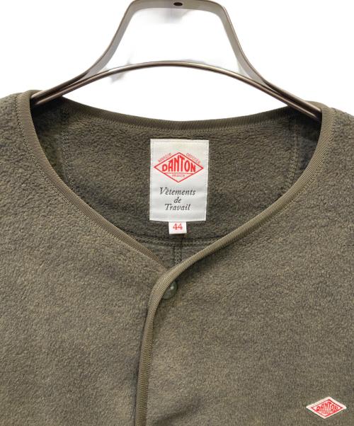 DANTON（ダントン）DANTON (ダントン) フリースカラーレスジャケット オリーブ サイズ:４４の古着・服飾アイテム