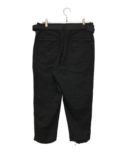 Y-3（ワイスリー）Y-3 (ワイスリー) ウールフランネル サイドシーム ジップパンツ ブラック サイズ:XSの古着・服飾アイテム