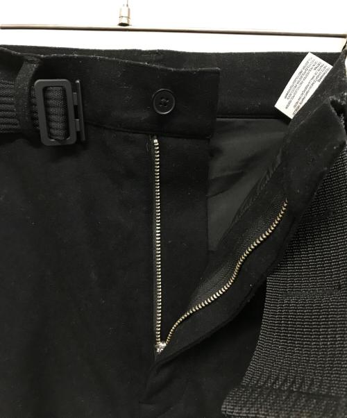 Y-3（ワイスリー）Y-3 (ワイスリー) ウールフランネル サイドシーム ジップパンツ ブラック サイズ:XSの古着・服飾アイテム