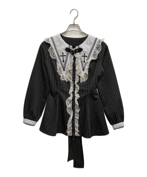 MARS（マーズ）MARS (マーズ) BIG襟クロス刺繍セットアップ ブラック サイズ:FREEの古着・服飾アイテム