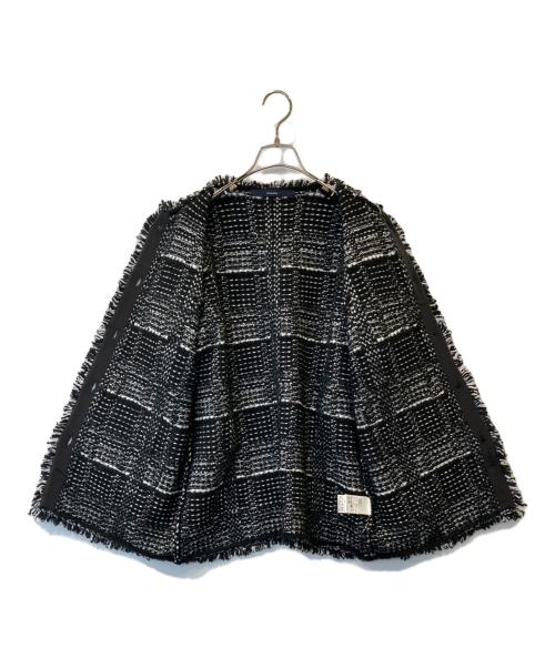 FRAMeWORK（フレームワーク）FRAMeWORK (フレームワーク) ツイードライクニットジャケット　25010220301040 ブラック サイズ:FREEの古着・服飾アイテム