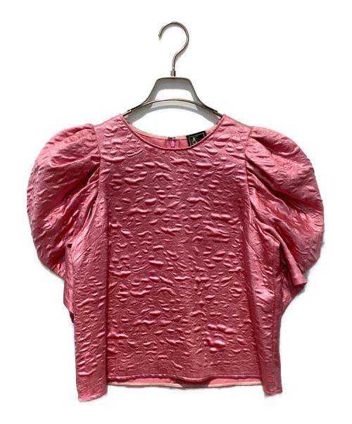 KEITA MARUYAMA（ケイタマルヤマ）KEITA MARUYAMA (ケイタマルヤマ) Rose Jacquard ブラウス ピンク サイズ:１の古着・服飾アイテム