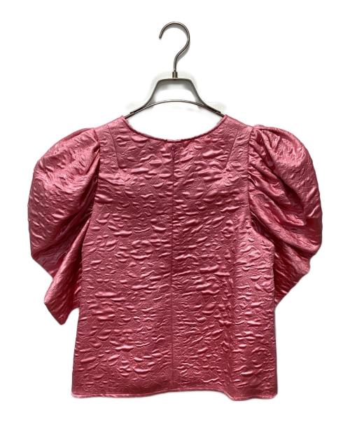 KEITA MARUYAMA（ケイタマルヤマ）KEITA MARUYAMA (ケイタマルヤマ) Rose Jacquard ブラウス ピンク サイズ:１の古着・服飾アイテム